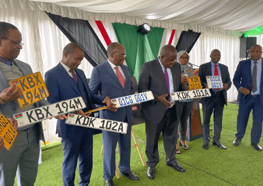 NTSA Rolls Out High Tech New Generation Number Plates